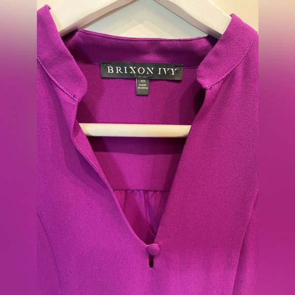 Brixon Ivy Stitch Fix Top. Sylvester Split Neck Shirt 3/4 Sleeve Size XS - Picture 5 of 9